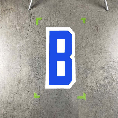 Outline Letter Stencils 18 inch | Outline Letter Stencils Letter B on Concrete